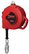 Self Retracting Lifeline - Galvanized Steel Wire Rope with Swiveling Snap Hook - 100 ft.