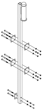 Lad-Saf Top Bracket for Fixed Ladder - Stainless - 499 ft. | 6116325