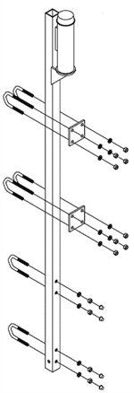 Lad-Saf Top Bracket for Fixed Ladder - 500 ft. | 6116410