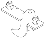 SecuraSpan Perpendicular I-Beam HLL Stanchion Intermediate Bracket | 7400089