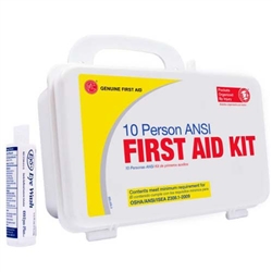 10 person Plastic ANSI first aid Kit | Genuine 10 man First Aid kit