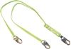 Extreme 6' Dual Leg Shock Lanyard with Double Locking Snap Hooks