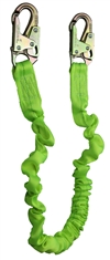 Extreme 6' Stretch Low Profile Shock Lanyard with Double Locking Snap Hooks