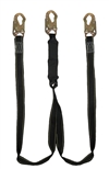 6' Dual Leg Shock Absorbing Welding Lanyard with Double Locking Snap Hooks