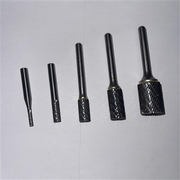 5 Piece (SB-SET) Double Cut Carbide Endmill Burr Bit Set