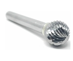 3/8 Inch Double Cut Carbide Ball Burr Bit