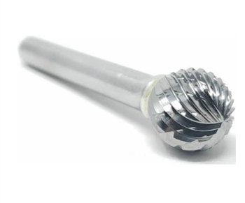 3/8 Inch Double Cut Carbide Ball Burr Bit