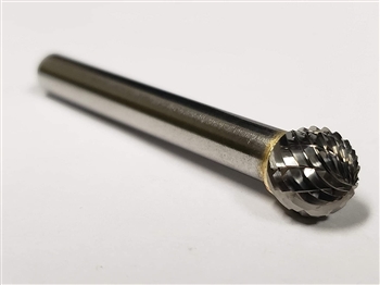 5/8 Inch Double Cut Carbide Ball Burr Bit