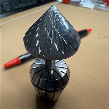 1 Inch Double Cut Carbide 45 Deg. V Burr Bit