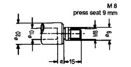 Chuck Adapter with Threaded Shank; Left-Hand