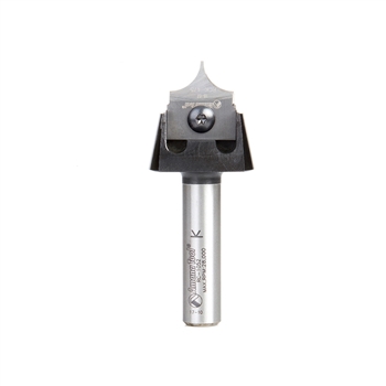 Amana Tool RC-1063 Tru Point Insert Carbide Roundover CNC System 3/8 R x 7/8 D x 3/8 CH x 1/2 Inch Shank Router Bit