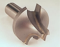 1" 2 Flute Roundover Bit