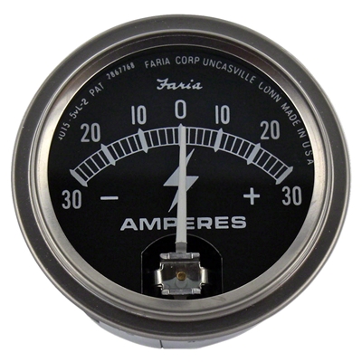 Ammeter (Amp) Gauge (30-0-30)