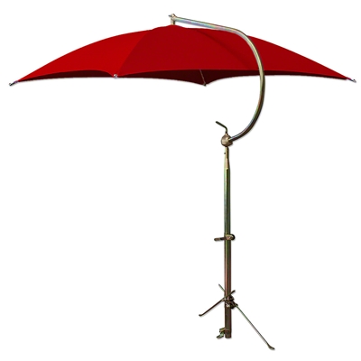 Deluxe Red Umbrella with brackets