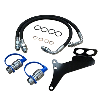 Single Hydraulic Remote Hose, Coupler, and Bracket Kit