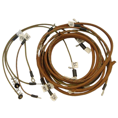 Restoration Quality Wiring Harness for tractors using 2 wire cut-out relay