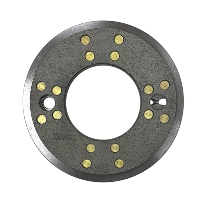 Brake Drum w/ riveted lining, Allis Chalmers D17, 170, 175, 180, 185, 70237418, 70277325