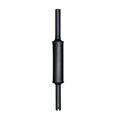 Muffler above Hood - Vertical Round Body