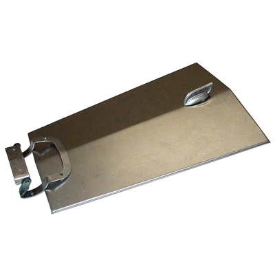 Battery Door With Latch And Hinge Assembly