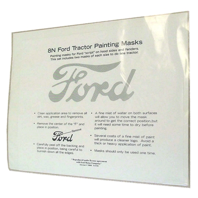 Ford Script Painting Mask Kit (for - fenders and hoods)