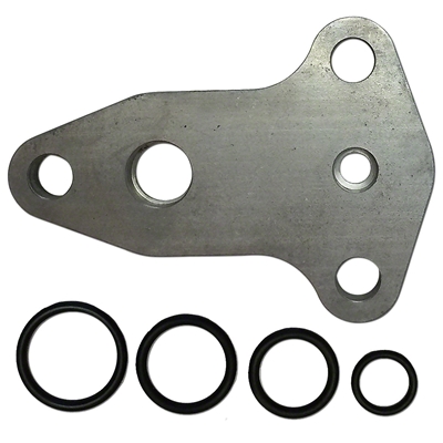 Hydraulic Vane Pump to Piston Pump Changeover Plate w/ (4) O-rings
