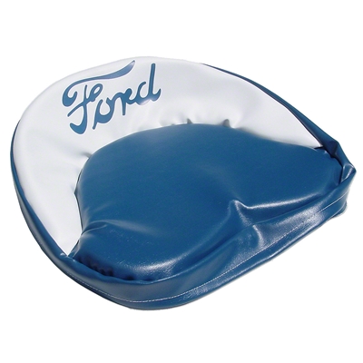 Blue and White Tractor Seat Cushion, Ford 2N, 8N, 9N, NAA, Jubilee, 640, 641, 840, 841, 2000 4-cyl., 4000 4-cyl.