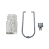 Glass Bowl with Bail Assembly, D4NN9162A, D4NN9C297A, Ford 2000 3-cyl, 2600, 2610, 3000, 3600, 3610, 4000 3-cyl., 4600, 4610, 5000, 6600