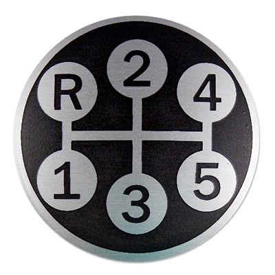Shift Pattern Insert for our IHS242 gear shift knob
