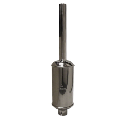 Show Quality Stainless Steel Muffler, Farmall H,Super H,300, 350