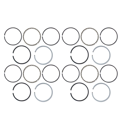 Piston Ring Set 4-Cylinder 2.645" bore 0.020" overbore