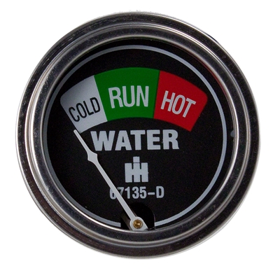 Water Temperature Gauge, Farmall H, M, W4, W6, W9, (Super H, M, MTA, W4, W6, W9), 100, 130, 140