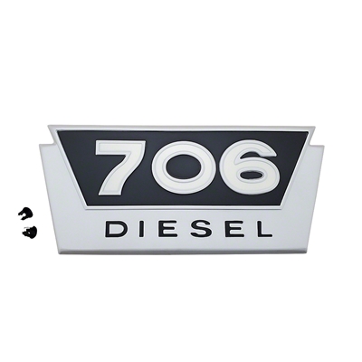 Side Emblem, Farmall / IH 706 Diesel, 381555R1