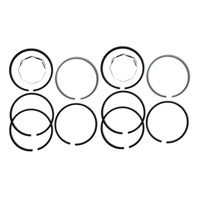 Piston Ring Set 2-Cylinder, John Deere Styled B, 50, 0.045" overbore, 4.732" bore