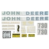 Vinyl Die Cut Decal Set for John Deere Late 730 Gas