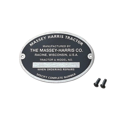 Serial Number Tag With Rivets
