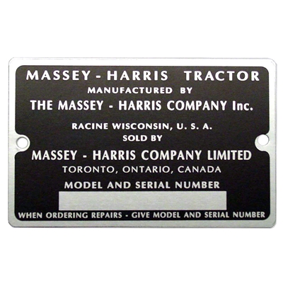 Serial Number Tag With Rivets