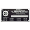 Engine Serial Number Tag With Rivets