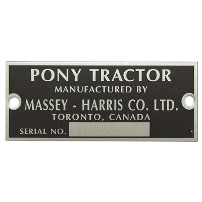 Serial Number Tag With Rivets