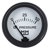 Restoration Quality Oil Pressure Gauge, Black Bezel (0-50 PSI)
