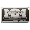 Blank Serial Number Tag With 4 Rivets