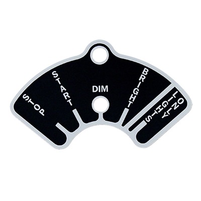 Combination Switch Instruction Plate