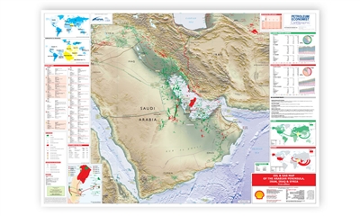 Map | Oil & Gas Map of the Arabian Peninsula, Iran, Iraq & Syria