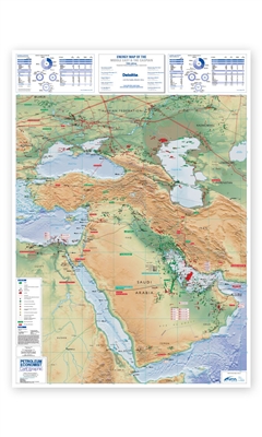 Map | Energy Map of The Middle East & The Caspian