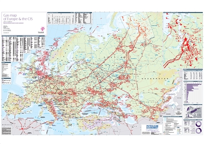 Map | Gas Map of Europe & the CIS