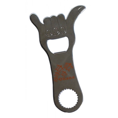 Metal Hang Loose Bottle Opener - Honu