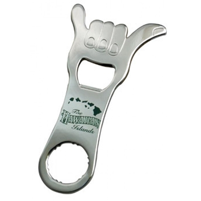 Metal Hang Loose Bottle Opener - Hawaiian Islands