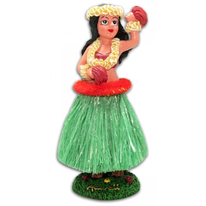 Dashboard Hula Doll - Hula Girl w/ Flowers