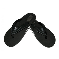 Mens Honu Flip Flops - Black