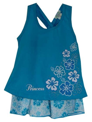 Turquoise Princess Hawaiian Outfits