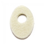 1/8" Large Oval-Shaped 1.5" x 1" Corn Pads